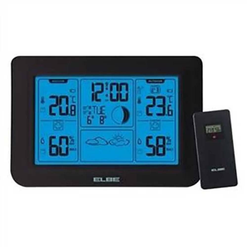 Elbe Wsm5000 Weerstations Zwart