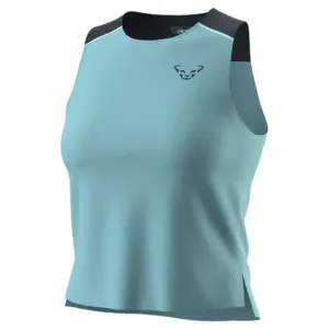 Dynafit Sky Crop Mouwloos T-shirt Blauw