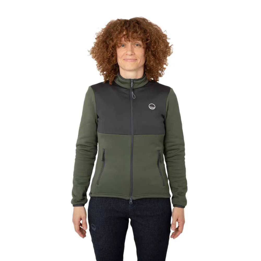 Wildcountry Stamina Sweatshirt Met Rits Greenspit / Onyx