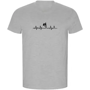 Kruskis Climbing Heartbeat Eco T-shirt Met Korte Mouwen Grijs