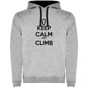 Kruskis Keep Calm And Climb Two-colour Hoodie Zwart