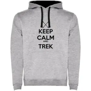 Kruskis Keep Calm And Trek Two-colour Hoodie Zwart