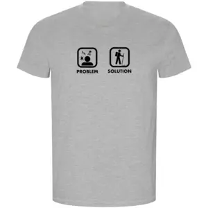 Kruskis Problem Solution Trek Eco T-shirt Met Korte Mouwen Grijs