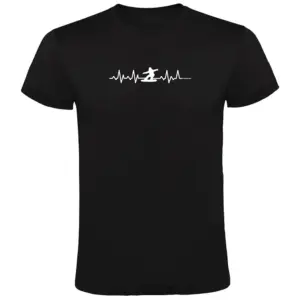 Kruskis Snowboarding Heartbeat T-shirt Met Korte Mouwen Zwart