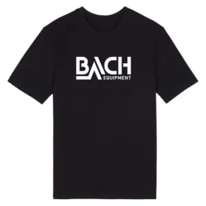 Bach Logo T-shirt Met Korte Mouwen Zwart