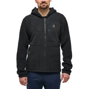 Haglofs Malung Pile Fleece Met Kap Zwart