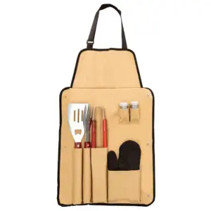 Generico Barbecueschort Met 7 Accessoires Multicolor