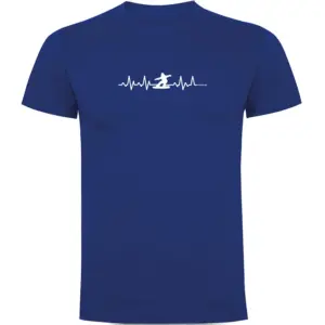 Kruskis Snowboarding Heartbeat T-shirt Met Korte Mouwen Blauw