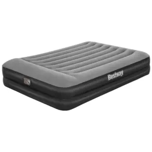 Bestway Tritech Queen Built-in Pump Dubbel Luchtbed Grijs