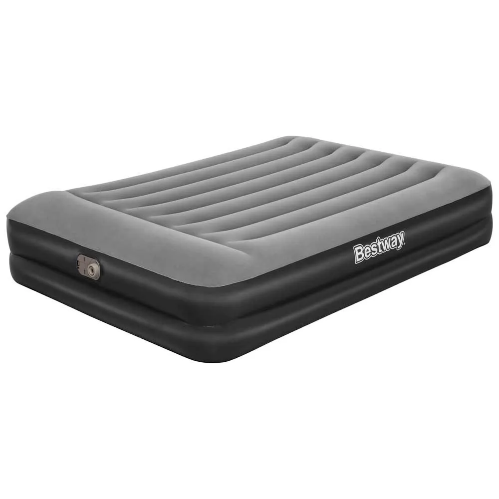 Bestway Tritech Queen Built-in Pump Dubbel Luchtbed Grijs
