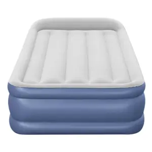 Bestway Tritech Twin Reinforced Eenpersoons Luchtbed Met Ingebouwde Pomp Zwart