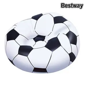 Bestway Football Air Opblaasbare Bank Zwart