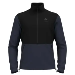 Odlo Ascent 365 High Pile Fleece Met Halve Rits Zwart