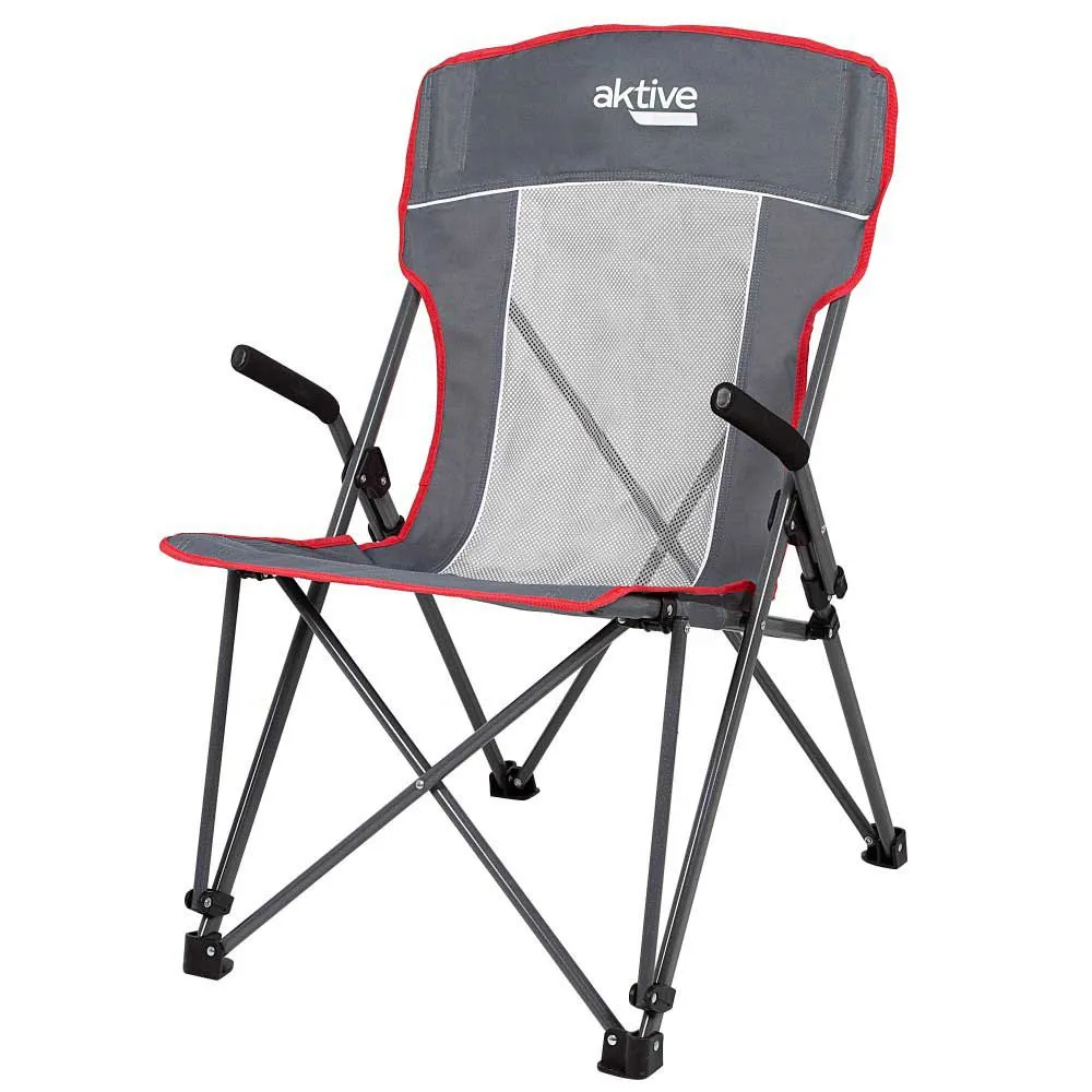 Aktive Camping With Grid Stoel Grijs