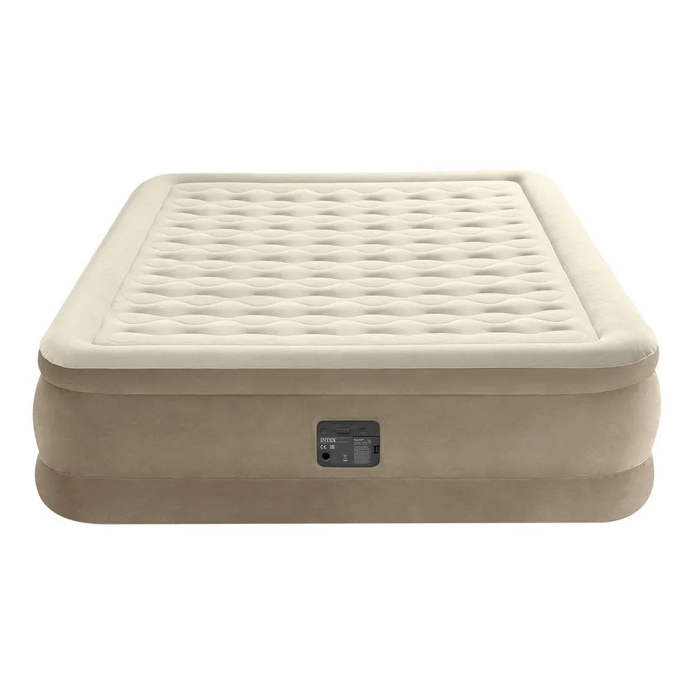 Intex Ultra-pluche Queensize Luchtbed Beige