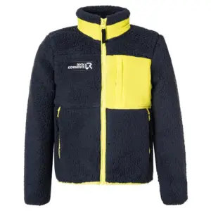 Rock Experience Beaver Mock Fleece Met Volledige Rits Blauw