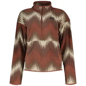 Mountain Hardwear Novelty Microchill Fleece Clay Earth Zig Zag Print