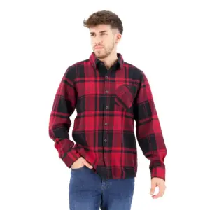 Diamond Project Flannel Overhemd Met Lange Mouwen Zwart