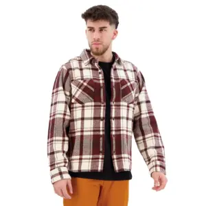 Diamond Project Heavy Flannel Overhemd Met Lange Mouwen Wit