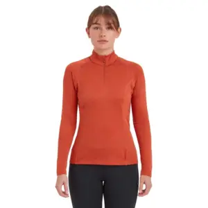 Montane Dart Long Half Rits Lange Mouw T-shirt Rood