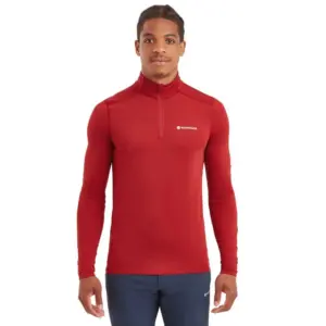 Montane Dart Xt Half Rits Lange Mouw T-shirt Rood