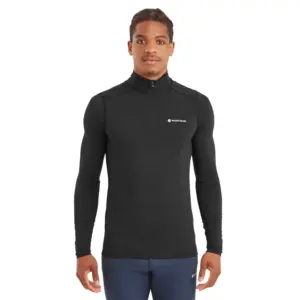 Montane Dart Xt Half Rits Lange Mouw T-shirt Zwart