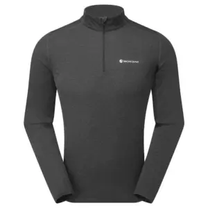 Montane Dragon Zip T-shirt Met Lange Mouwen Grijs