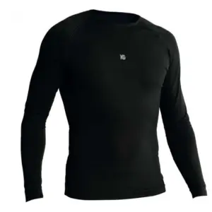 Sport Hg Basis T-shirt Met Lange Mouwen Zwart