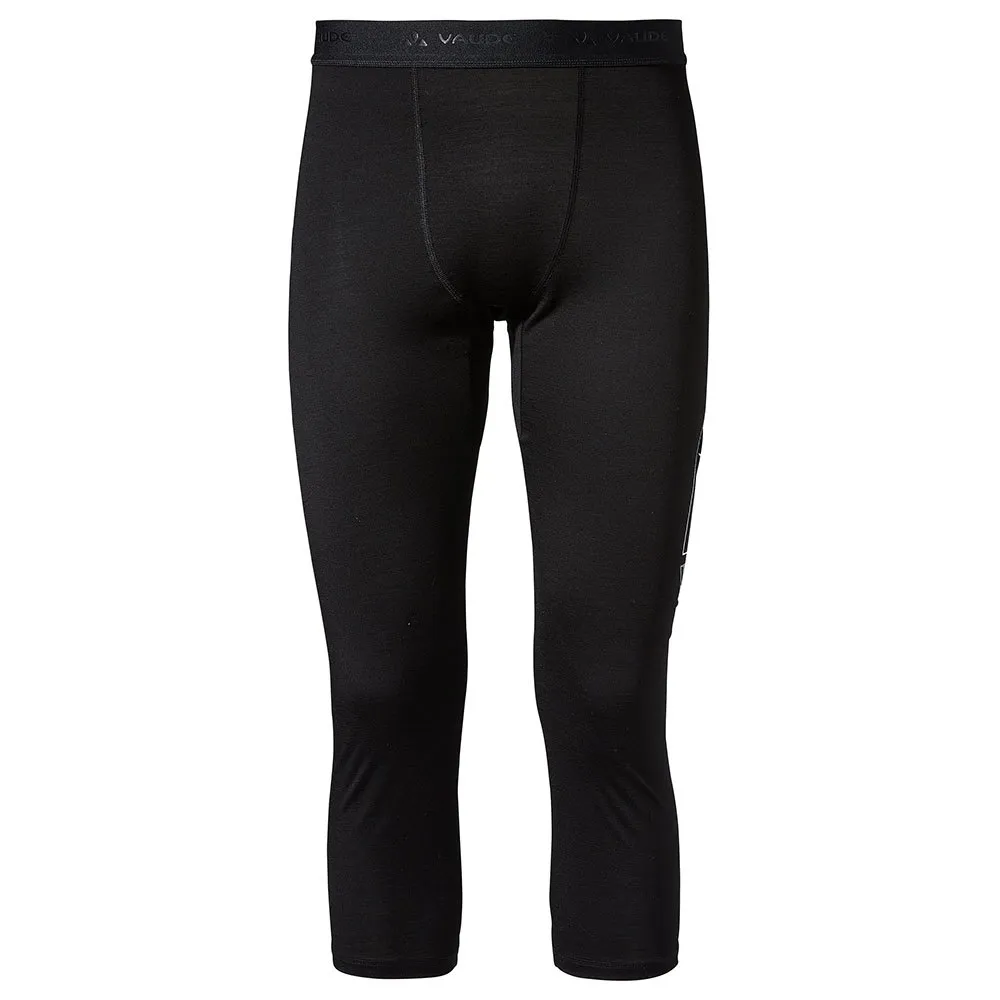 Vaude Monviso Wool 3/4 Leggings Zwart