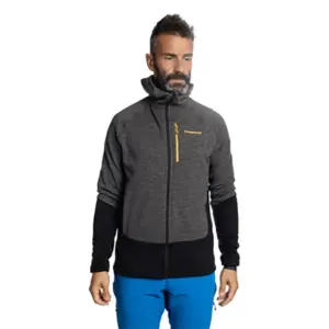 Trangoworld Calabre Fleece Met Kap Caviar