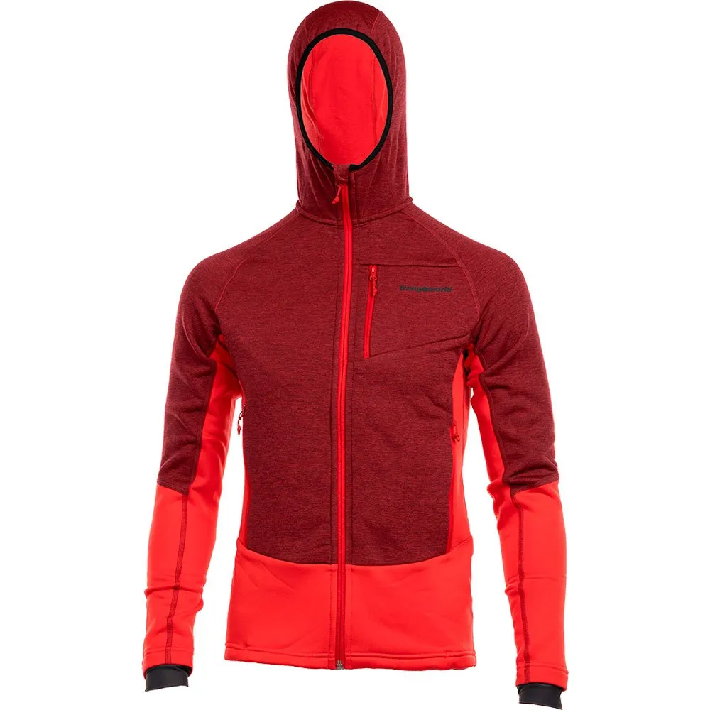 Trangoworld Calabre Fleece Met Kap Rood