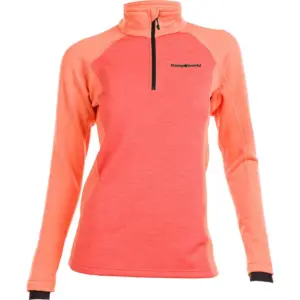 Trangoworld Palieres Fleece Met Halve Rits Papaya Punch