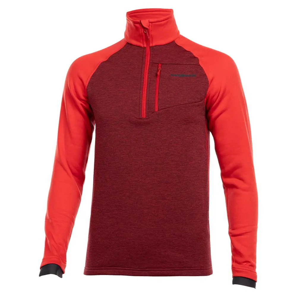 Trangoworld Peclet Fleece Met Halve Rits Rood