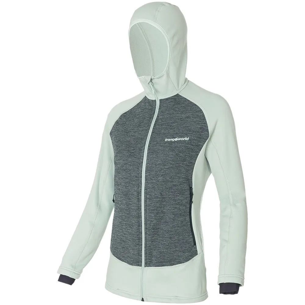 Trangoworld Polset Fleece Met Kap Groen