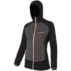 Trangoworld Polset Fleece Met Kap Caviar
