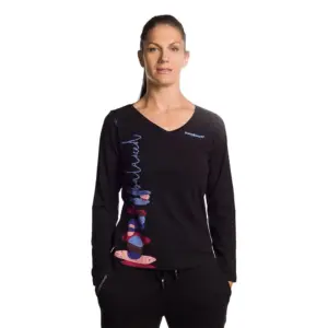 Trangoworld Ruesta T-shirt Met Lange Mouwen Caviar