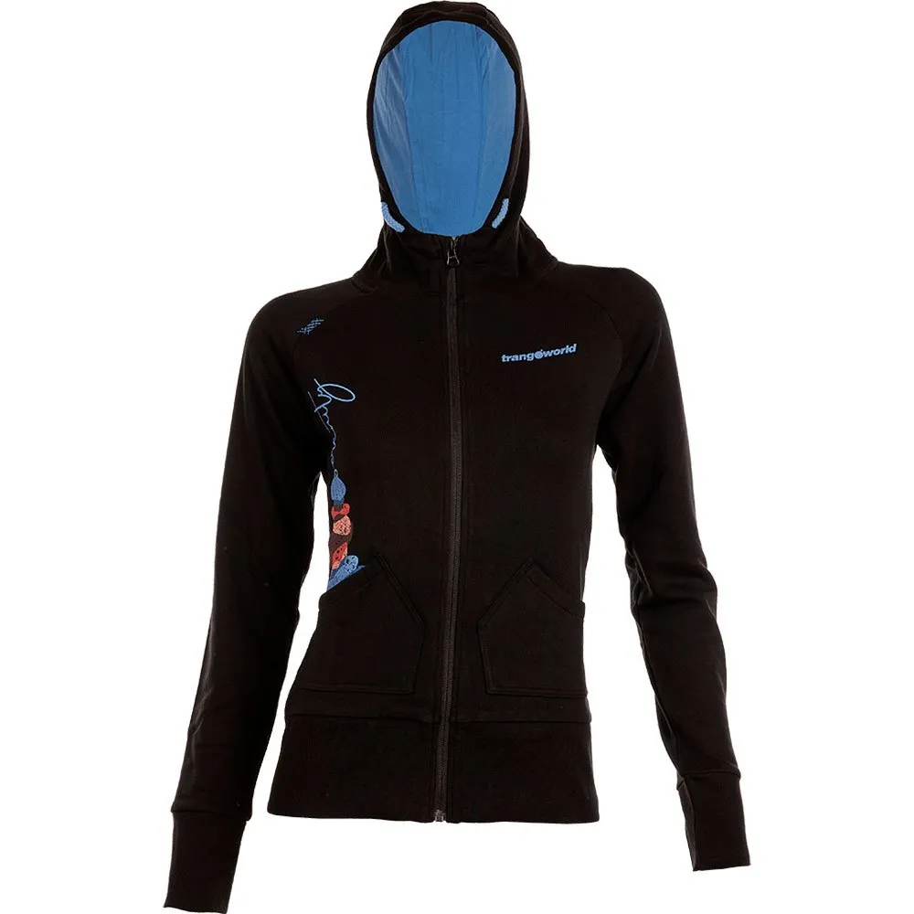 Trangoworld Serenity Sweatshirt Met Rits Caviar