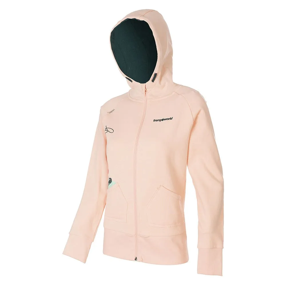 Trangoworld Serenity Sweatshirt Met Rits Pale Peach