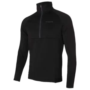 Trangoworld Wroot Fleece Met Halve Rits Zwart