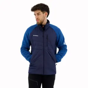 Mammut Innominata Hybrid Fleece Met Volledige Rits Deep Ice / Marine