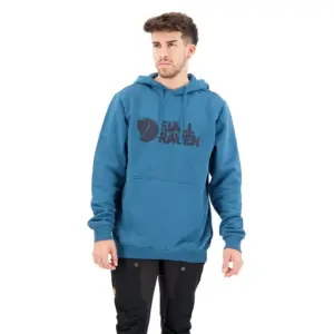 Fjällräven Logo Hoodie Deep Sea
