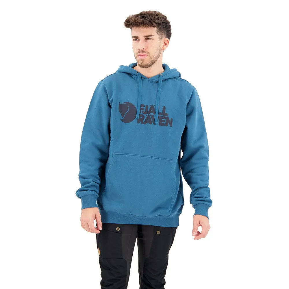 Fjällräven Logo Hoodie Deep Sea