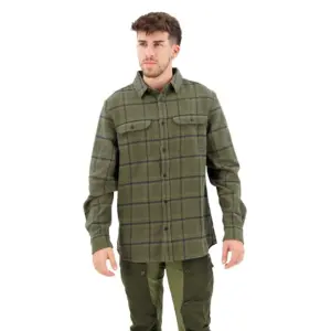Fjällräven Övik Heavy Flannel Overhemd Met Lange Mouwen Groen