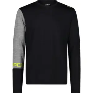 Cmp 33n3347 T-shirt Met Lange Mouwen Zwart