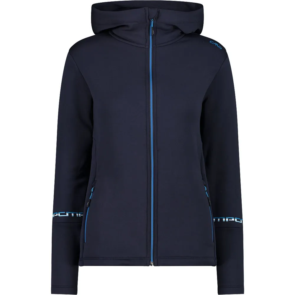 Cmp Fix Hood 32e4076 Fleece Met Kap Blauw