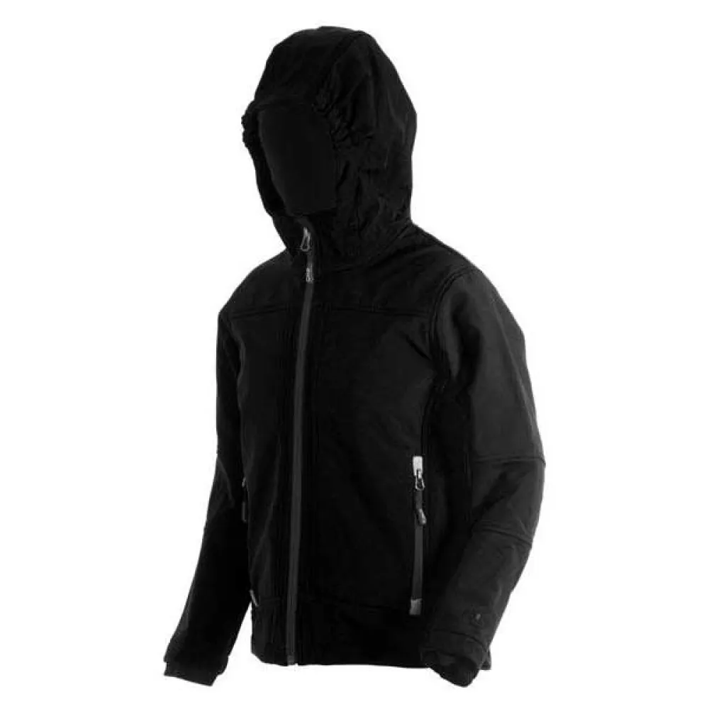 Cmp Fix Hood 3a00094 Softshelljack Zwart