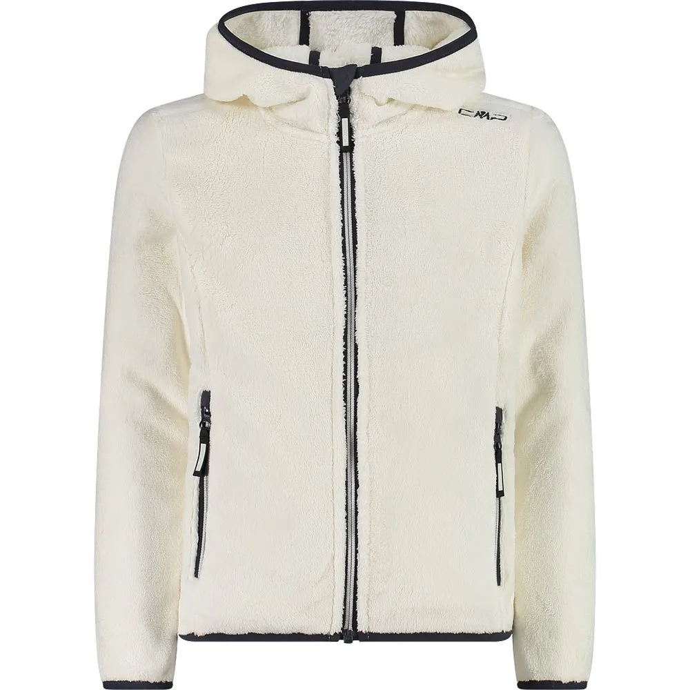 Cmp 38p1455 Fleece Met Kap Wit