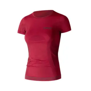 Lenz Merino 6.0 Korte Mouwen Basislaag Darkred