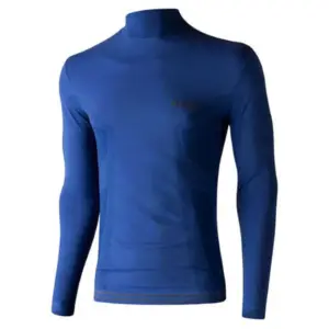 Lenz Merino 6.0 Turtle Neck Lange Mouwen Basislaag Blauw
