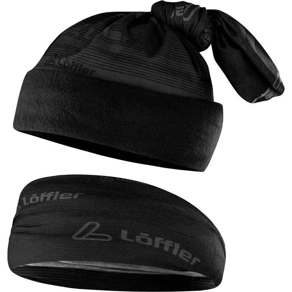 Loeffler Nekwarmer Zwart